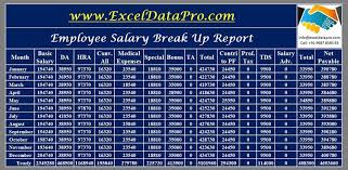 Download Salary Breakup Report Excel Template Exceldatapro Breakup Payroll Template Salary
