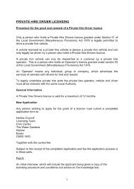 see appendix whereas it is expedient for the purpose only of ensuring uniformity of law and policy to make a law with respect to local government: Private Hire Driver Licensing Procedure Pdf Harlow Council