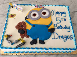 2nd Birthday Fresh Cream Birthday Cake Designs For 2 Year Old Boy With Name Pin By Hestia Lei On It S Time To Party Minion Birthday Cake Cake Minion Birthday