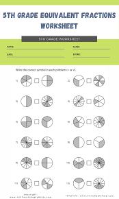Writing equivalent fractions (grade 5). 5th Grade Equivalent Fractions Worksheet 4 Worksheets Free