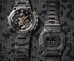 Casio Limited Edition Metal G Shock Watches In Camouflage Print G Shock Watches Casio G Shock