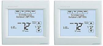 To replace the battery in either series: Honeywell Th8321wf1001 Wifi Vision Pro 8000 With Stages Upto 3 Heat 2 Cool 2 Pack Amazon Com