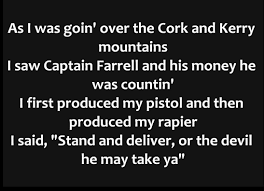 Metallica Whiskey In The Jar Lyrics Whiskey In The Jar Stand And Deliver Lyrics