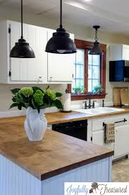 Sealing Butcher Block Countertops With Dark Tung Oil A Food Safe Stain For Butcher Block Joyfully Treasured Diy Kitchen Remodel Farmhouse Kitchen Remodel Ikea Butcher Block Countertops