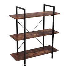 Maybe you would like to learn more about one of these? Ktaxon 3 Tier Industrial Bookcase And Book Shelves Vintage Wood And Metal Bookshelves Retro Brown Walmart Com Walmart Com