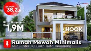 Desain rumah hook 1 lantai. Jasa Arsitek Desain Rumah Minimalis Hook 2 Lantai Di Cikokol Kota Tangerang Asia Arsitek Youtube