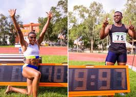 I'm really happy that this time came down today. Blessing Okagbare Enoch Adegoke Set New Records At Olympic Trials Photos Mojidelano Com