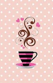 Coffee Cup Swirls Hearts Pink Black Brown Photo Print Zazzle Com Coffee Cups Coffee Love Coffee Art