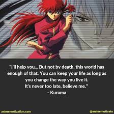 And all of that's just excuses because kuwabara would do basically anything to keep kurama right there, his cheek. The Best Yu Yu Hakusho Quotes To Give You A Blast From The Blast