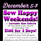 December Sew Happy Weekend with Lavender Rose event image