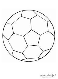 Soccer Ball Print Color Fun Free Printables Coloring Pages Crafts Puzzles Cards To Print Soccer Ball Football Coloring Pages Soccer