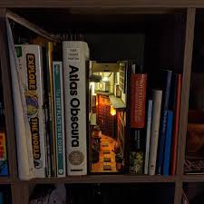 Japan Old Town Minialley Booknook Bookshelf Insert Etsy In 2020 Old Town Book Nooks Miniature Books
