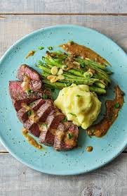 Sesame spinach stuffed flank steak. New York Strip Steak With Truffled Mashed Potatoes And Green Beans Amandine More Delicious Recipes On Www Hellofresh Com Beeffoodreci áº©m Thá»±c Thá»©c Än Náº¥u Än