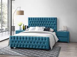 Maybe you would like to learn more about one of these? Bella Queen Size Bed Frame Upholstered Teal Fabric On Sale