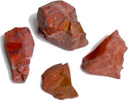 Red Jasper This Fine Grained Stone Contains The Iron Ore Hematite Which Gives It The Deep Raw Gemstones Rocks Mineral Identification Minerals And Gemstones