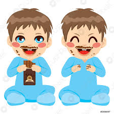 Bebe Menino Comendo Chocolate Vetor De Acoes Crushpixel