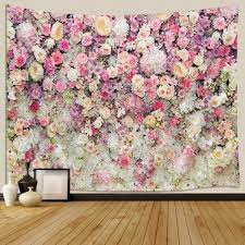 We earn a commission for products purchased through some links in this article. Amazon Com Jawo Floral Wall Tapestry For Girls Colorful Pink Yellow Rose Flower Tapestry Wall Hanging For Bedroom Romantic Spring Aesthetic Tapestry Beach Blanket College Dorm Home Decor 71 W X 60 H