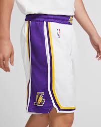 Los angeles lakers basketball royal just don shorts. Los Angeles Lakers Nike Nba Swingman Shorts Fur Herren Nike De