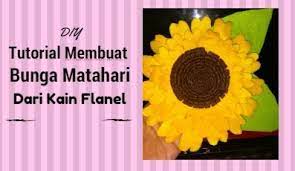 Bogor pusat alat jahit dan kerajinan tangan (11) tambah ke wishlist. Diy Tutorial Membuat Bunga Matahari Dari Kain Flanel Lemaripojok