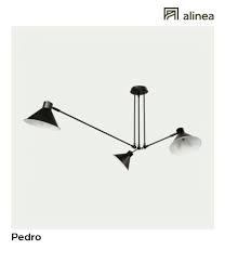Alinea Pedro Suspension A 3 Bras En Metal Noir 80x58cm Luminaires Suspensions Et Plafonniers A Luminaire Luminaire Salle De Bain Suspension Luminaire