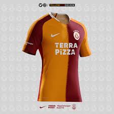 Short sleeve gameday jersey with crew neckline. Galatasaray 20 21 Home Design