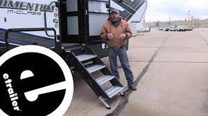 Align the latch bracket holes with the holes in the. Etrailer Lippert Solidstep Manual Fold Down Steps Review Youtube