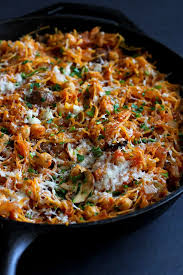 Vegetarian Spaghetti Squash Skillet Recipe Recipe Vegetarian Spaghetti Squash Recipes Vegetarian Spaghetti Healthy Vegetarian