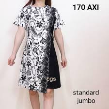 Dress batik merah marun 17. Dress 170 Ax Dress Batik Asimetris Warna White Motif Bunga Bahan Katun Stretchy Shopee Indonesia