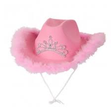 Pink Cowgirl Hat Marabou Feather Pink Cowboy Hat Cowgirl Hats Cowboy Hats
