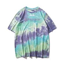 Gonthwid Embroidery Letters Tie Dye Tee Shirts Streetwear Summer Hip Hop Fashion Casual Short Sleeve Tshirts Harajuku Male Tops This T Shirt T Shirts