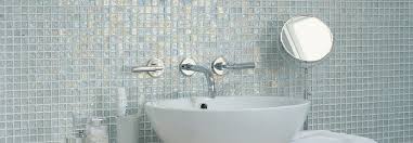 The glass frescos of tile of bathroom can be set on walls or floors. Beautiful Oyster Tiles Fired Earth