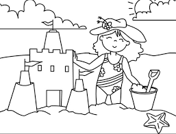 Download and print these sand castle coloring pages for free. Sand Castle Coloring Page Coloring Page Book For Kids
