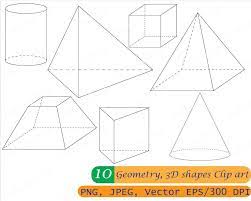 3d Shapes For Geometry Png Clip Art Etsy Geometry Clipart Clip Art 3d Shapes