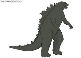 How To Draw Godzilla Easy Drawing Art Easy, step by step godzilla drawing tutorial. how to draw godzilla easy drawing art