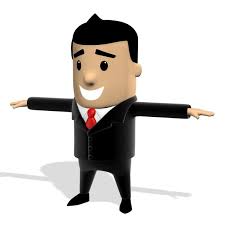 Business man suit cute cartoon 3D - TurboSquid 1464669
