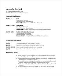 Resume Format Academic Academic Format Resume Resumeformat Resume Cover Letter Examples Academic Cv Cv Template Word