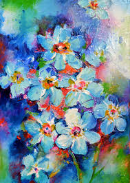 Check spelling or type a new query. Abstract Relief Modern Blue Flowers Painting Forget Me Not Floral Palette Knife Painting Painting By Soos Roxana Gabriela Saatchi Art
