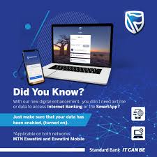 In march, the bank of zambia called on all zambians to embrace cashless transactions. Standard Bank Eswatini Convenience At Its Best You Don T Need Airtime Or Data To Access Internet Banking Or The Smartapp How Just Make Sure That Your Data Has Been Enabled When