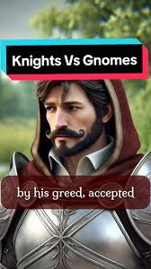 The Legend of Knights vs Gnomes . (This is an original folktale, and is in  no way intended to be historical. It is based