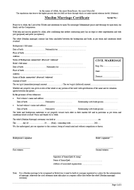 It is used to get the nadra marriage registration certificate which is a computerized document and contains full information about married people. 33 Marriage Contract Templates Standart Islamic Jewish á… Templatelab
