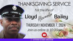 Thanksgiving Service || Lloyd Bailey || Thur. November 7, 2024