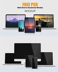 Free Multi Devices Responsive Mockup Mockup Branding Identity Mockup Photoshop Mockup