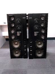 Mitsubishi Diatone Vs 100f Tower Speakers Set Woofers Crossovers Tower Speakers Woofer Speaker Speaker
