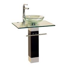 Vanity set with sink sienna tamburo stone forest decora loft. Kokols Usa Clear Single Sink Vanity With Clear Tempered Glass And Glass Top Common 22 In X 20 In Lowes Com Glass Bathroom Vessel Sink Bathroom Vanity Modern Bathroom Vanity
