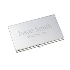 Business card holders keep your business cards in perfect condition when you hand them at professional or networking events. Business Card Case Engraved Gift Collection