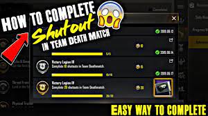 How To Complete Shutout Achievement In Team Deathmatch Pubg Mobile Rk Gaming Youtube