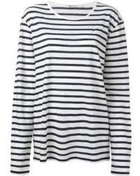Black long sleeve tee with striped skater dress. Buy Black And White Striped Long Sleeve Tee 57 Off Share Discount