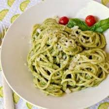 Light Lemon Pesto Pasta Allrecipes Com Pesto Pasta Recipes Lemon Pesto Lemon Pesto Pasta