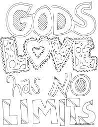 It is his divine will that young people come to faith in jesus christ and find salvation through the gospel and the work of the holy spirit to bring them to faith. God S Love Has No Limits Coloring Page Coloring Home