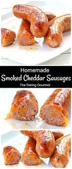 Does anyone have a favorite recipe or set of flavorings to recommend? Homemade Smoked Cheddar Sausages The Daring Gourmet